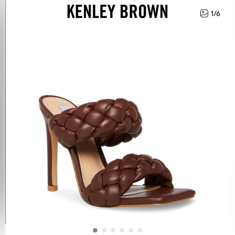 Steve Madden Women's Braided Heel- Brown